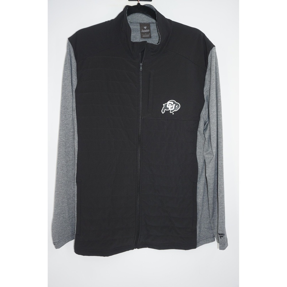 Colorado‎ Buffaloes Jacket Men's Large Black NCAA Football Signatures Full Zip